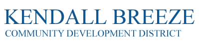 Kendall Breeze Community Development District Logo